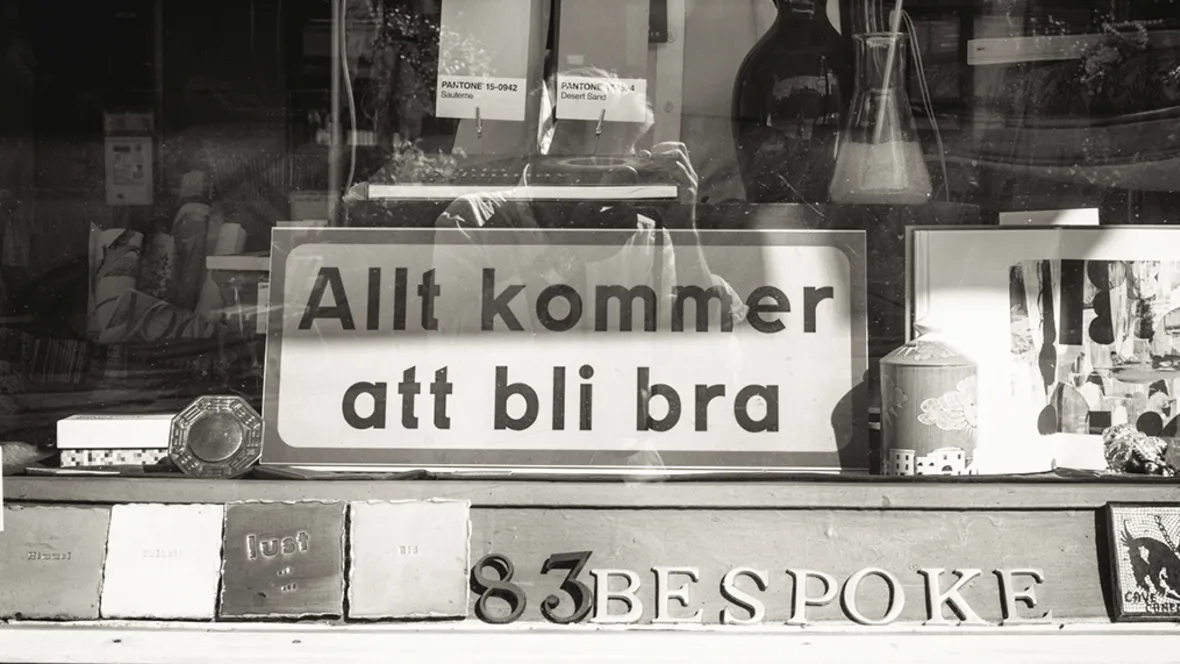 Skyltfönster, texten 