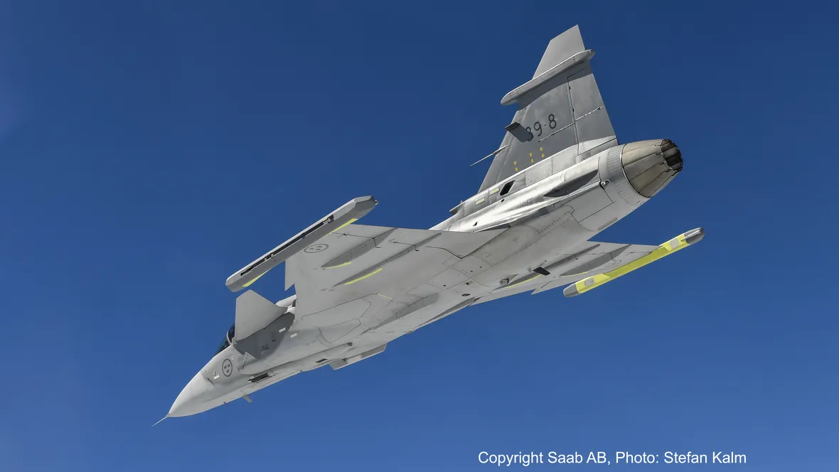 Aeroplane Gripen.