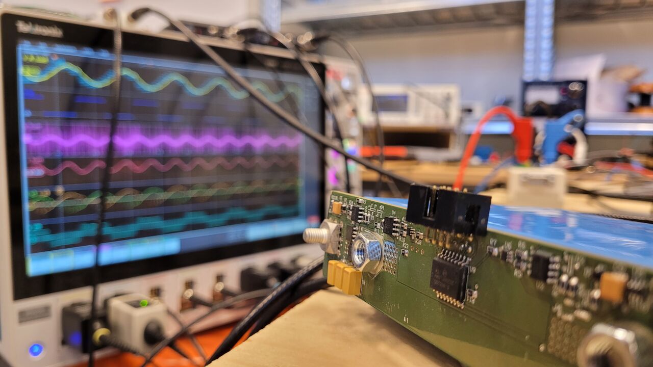Circuits at a lab for energy storage.