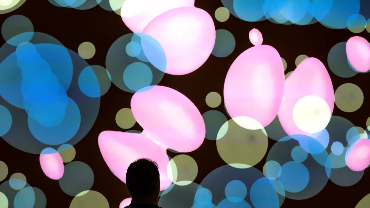 Bild på en projektion.