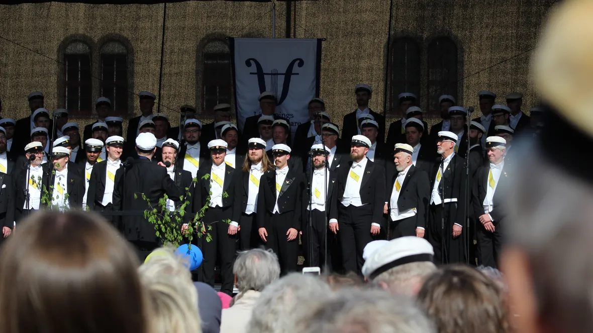 Studentkör med publik