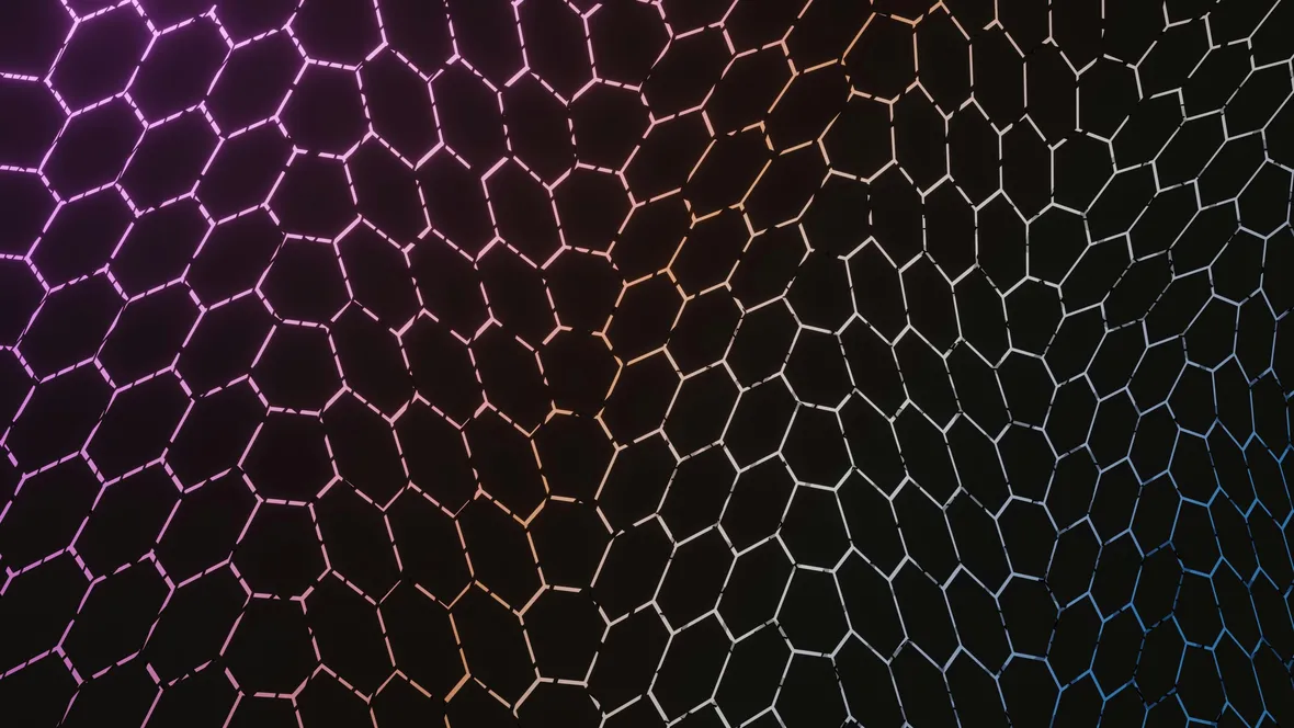 Grafiskt mönster av hexagoner