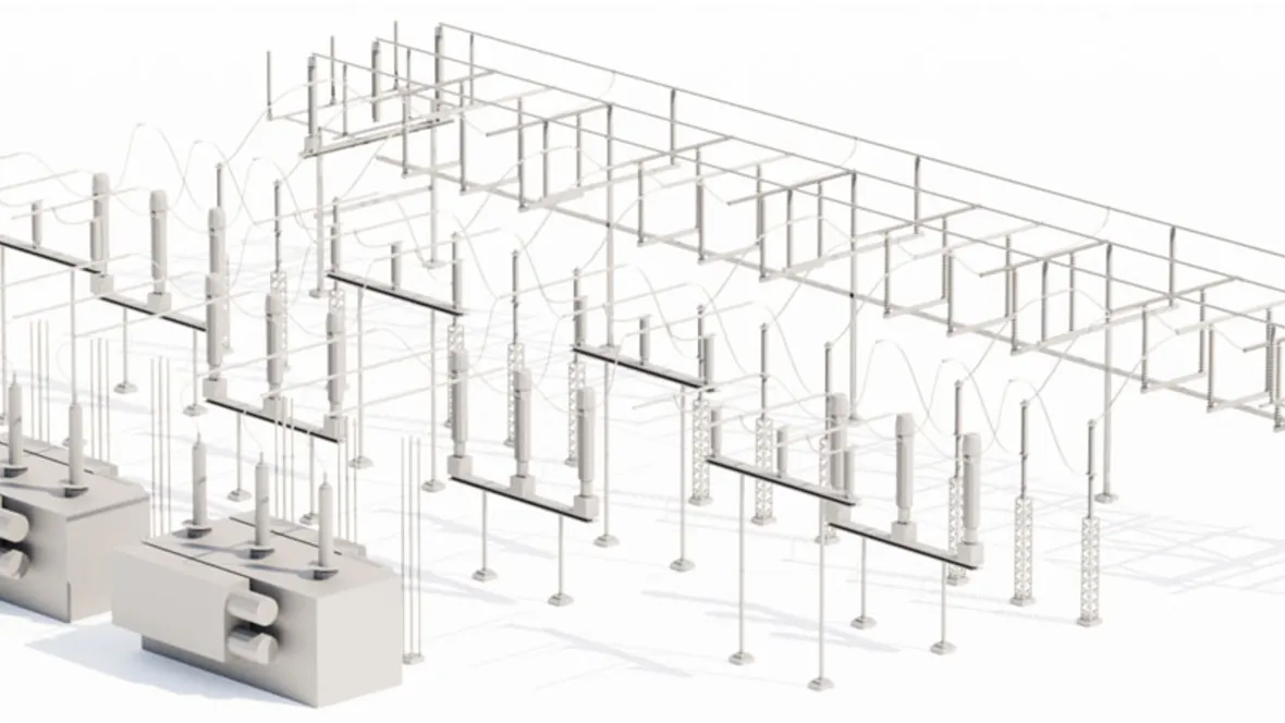 CAD model av ställverk.