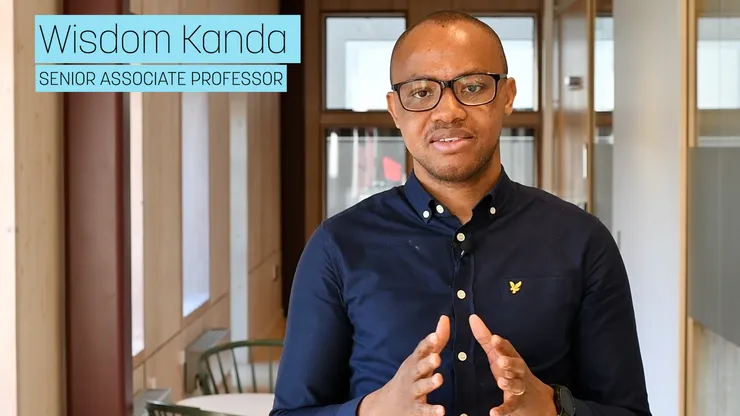 Wisdom Kanda berättar om sin forskning. 