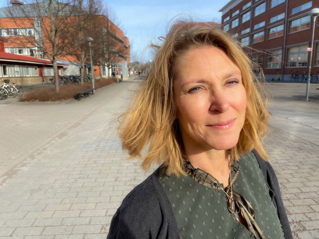 Anett Sundqvist on Campus Valla, Linköping.