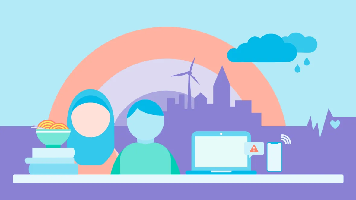 Illustration för hur LiU gör nytta i samhället