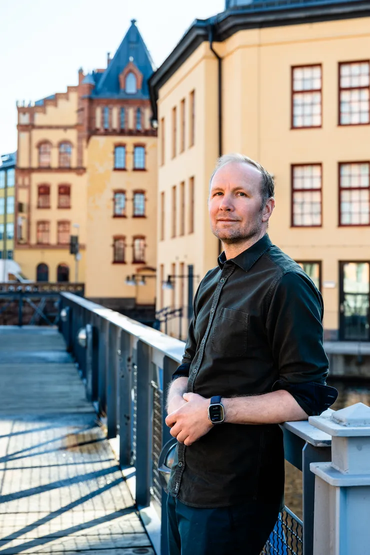 Mathias Fridahl på Campus Norrköping.