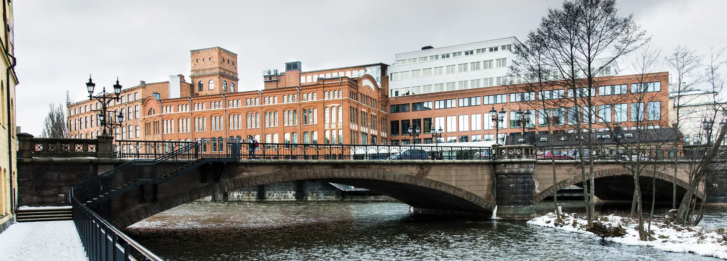 Campus Norrköping by Motala ström.