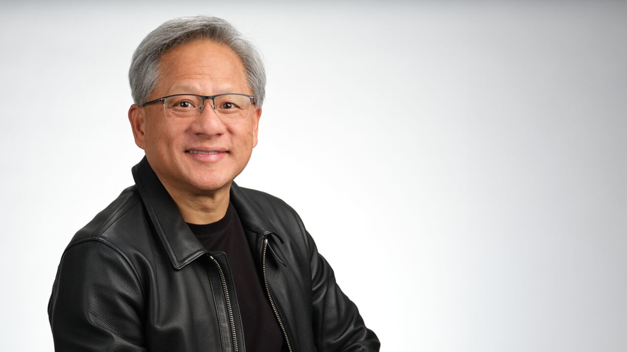 Porträtt av Jensen Huang
