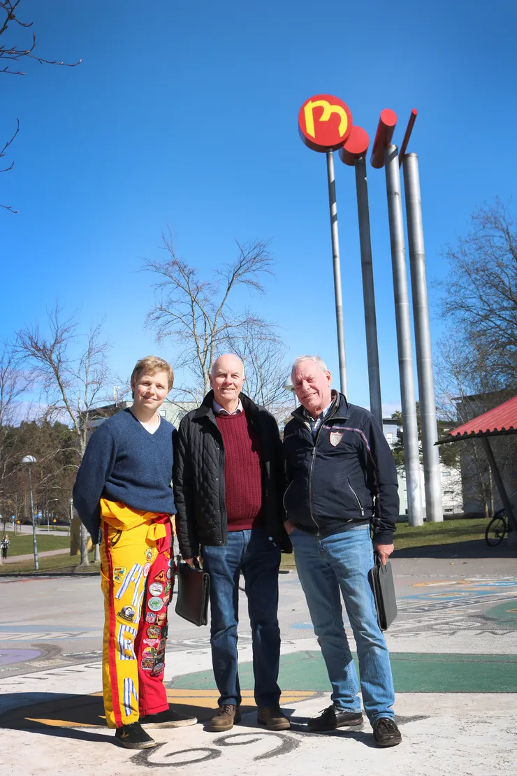 Män som besöker LiU.