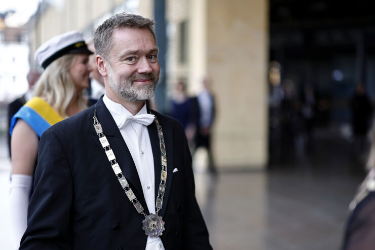 Johan Ölvander with the Dean´s chain 