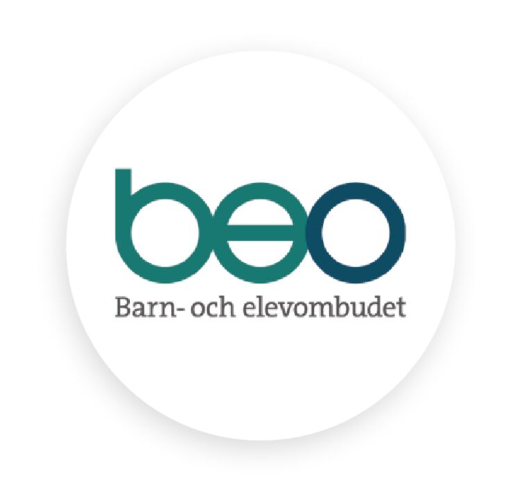 Barn- och elevombudets logotyp.