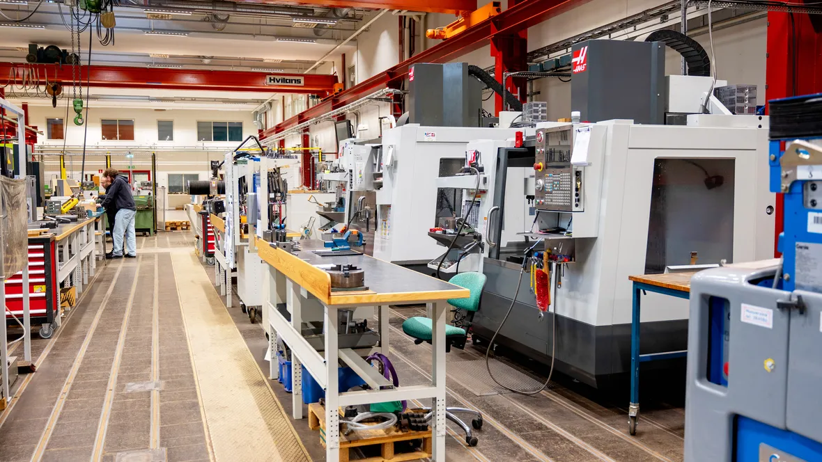 Verkstadsmiljö.