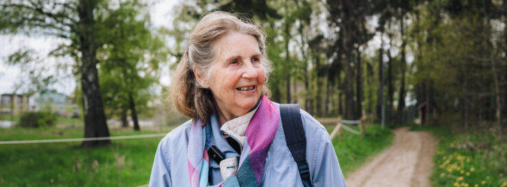 Portrait of a woman in the forest