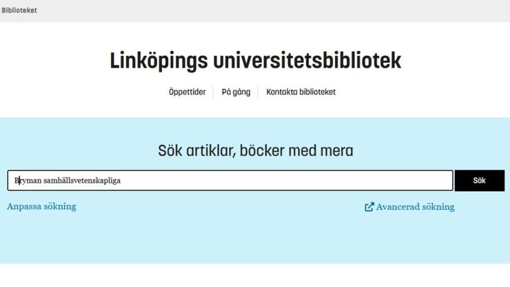 A search box with the text 