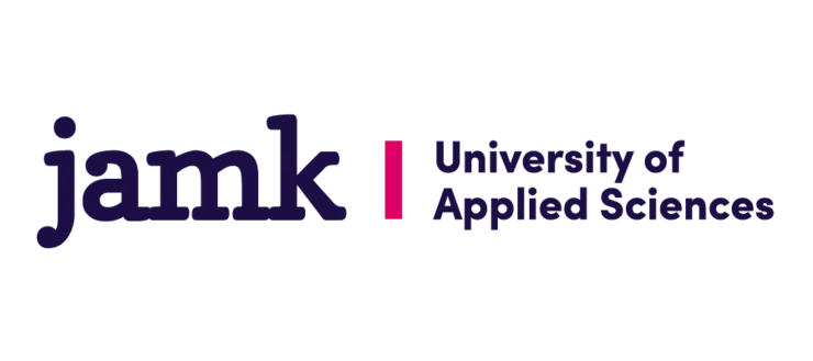 Logo av JAMK universitet.
