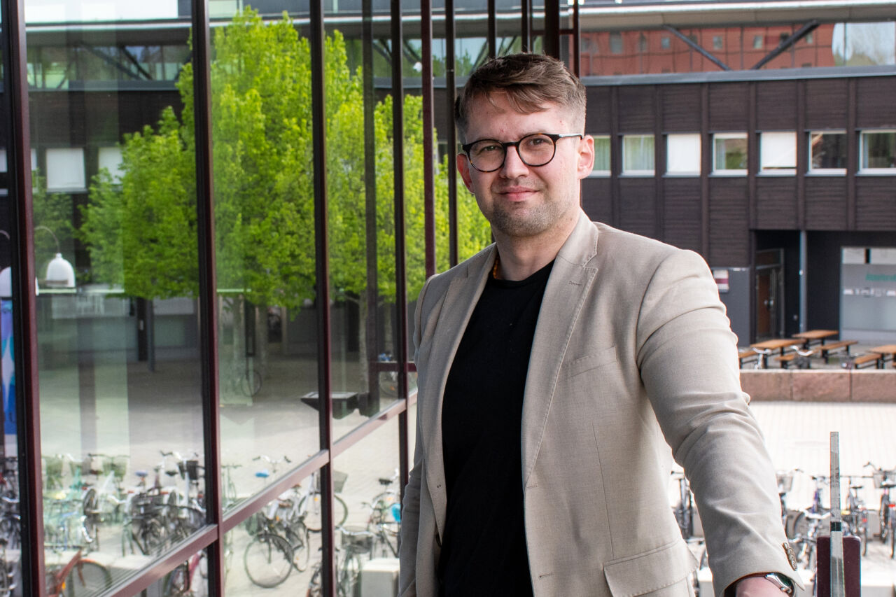 Vlatko Milic utanför Studenthuset.