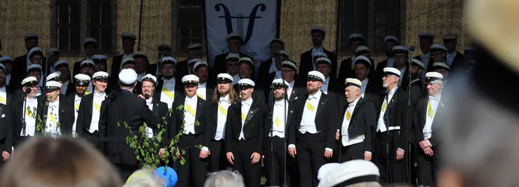 Studentkör med publik