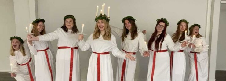 Lucia-tåg bakom kulisserna
