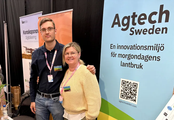 Carlos Vidal och Catharina Alwall Svennefelt på Sveriges grisföretagares årsstämma i Vadstena