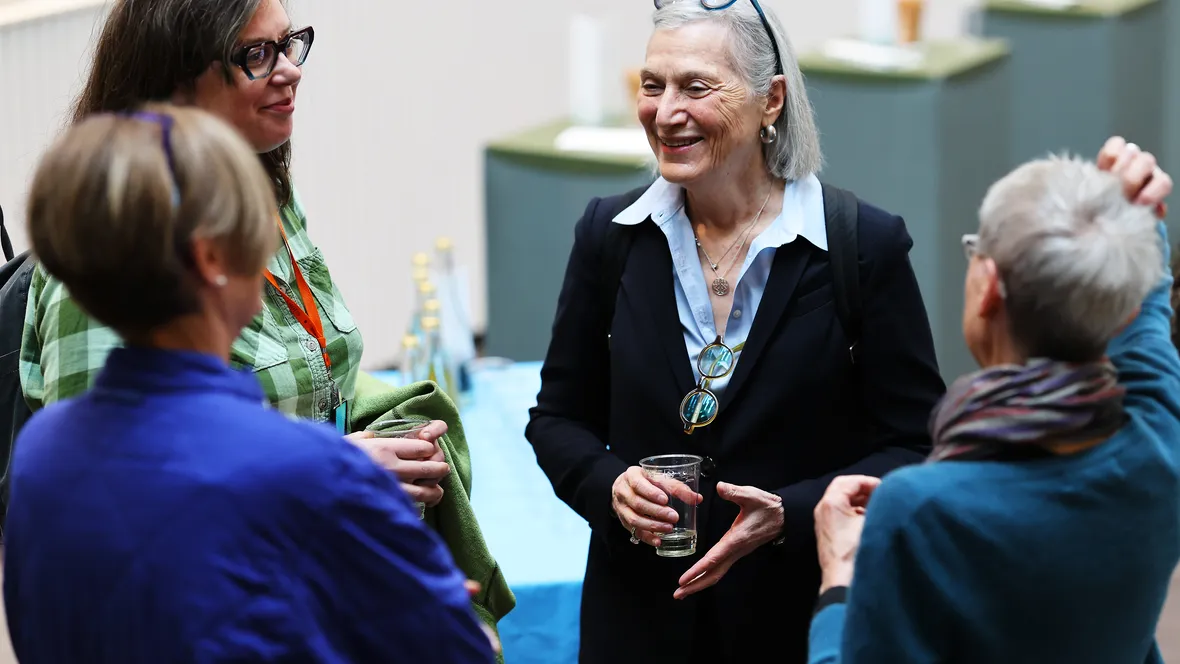 Mingel vid Gillian Einsteins hedersdoktorsföreläsning