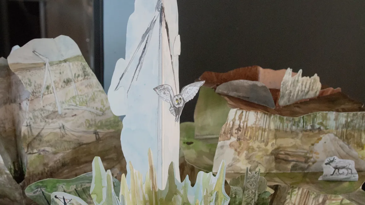 Detail of a pop-up book