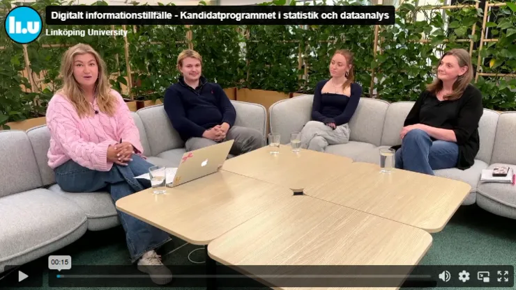 Bild från digital informationsträff.