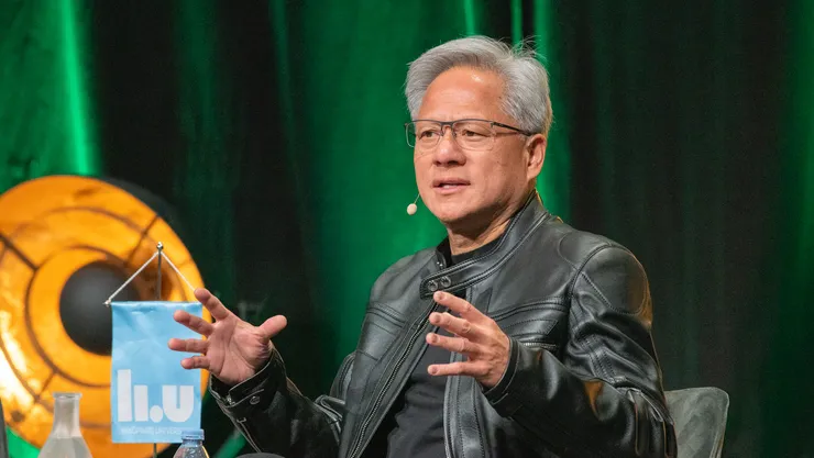 Jensen Huang on stage