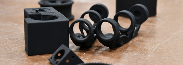 3D-produkter i svart material