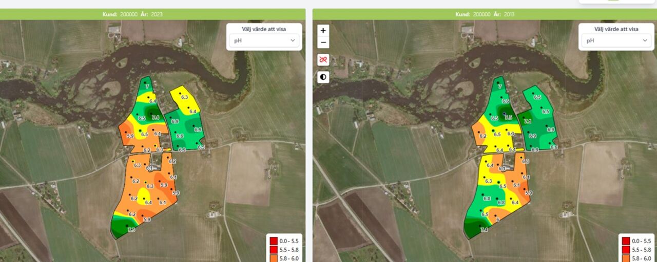 Bilder från kurs i markkartering.