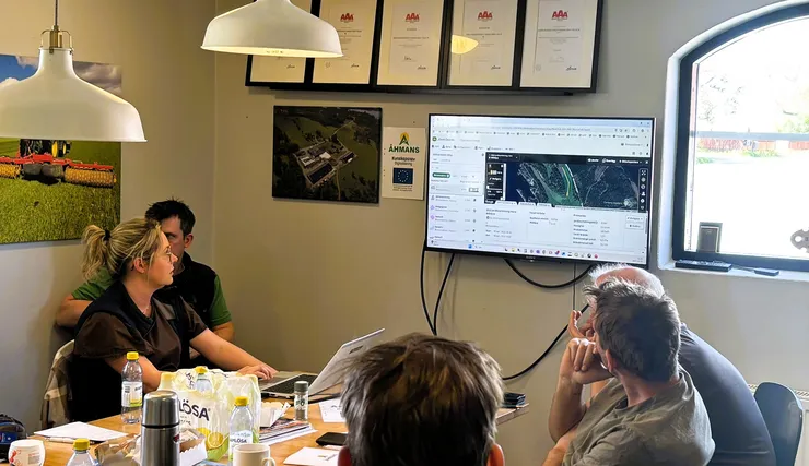 HarvestLab-utbildning för intresserade kunder hos Sands Maskinstation.