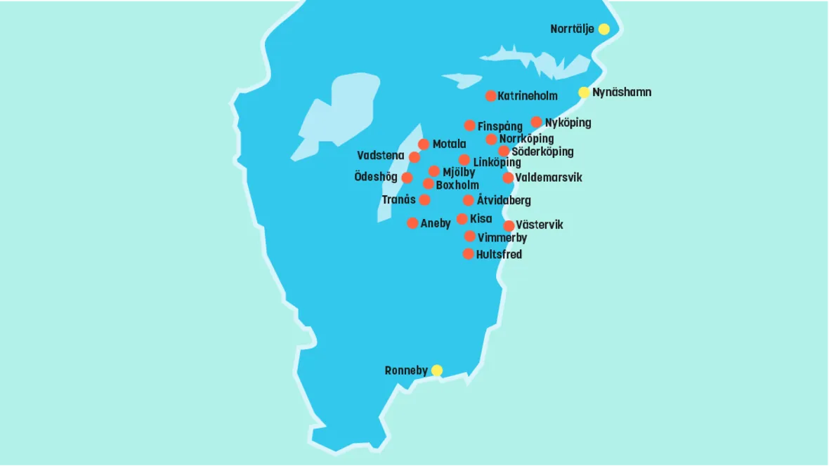 Karta orter vfu placeringar