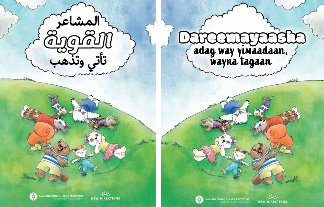 Omslag Stora känslor på arabiska och somaliska