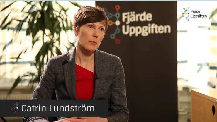 Catrin Lundström i videon om vit migration.