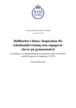 PDF, Examensarbete, Globala målen, KTH