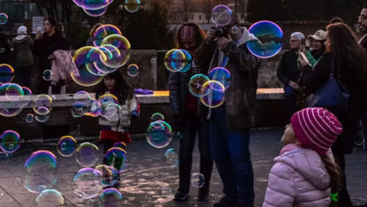Såpbubblor.