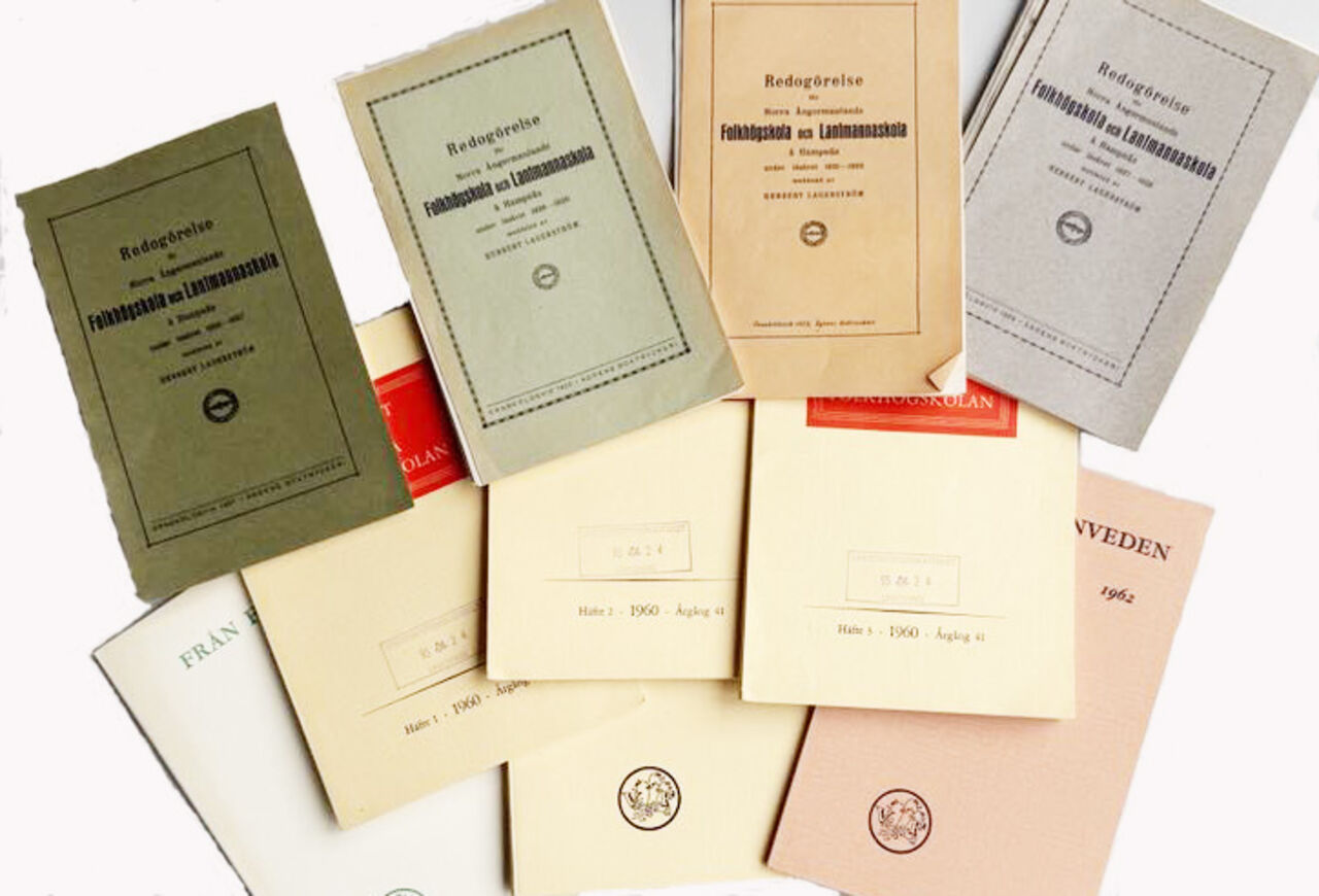 Annual reports for Swedish Folk Schools.