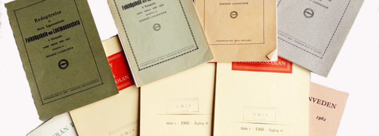 Verksamhetsberättelser för svenska folkhögskolor.
