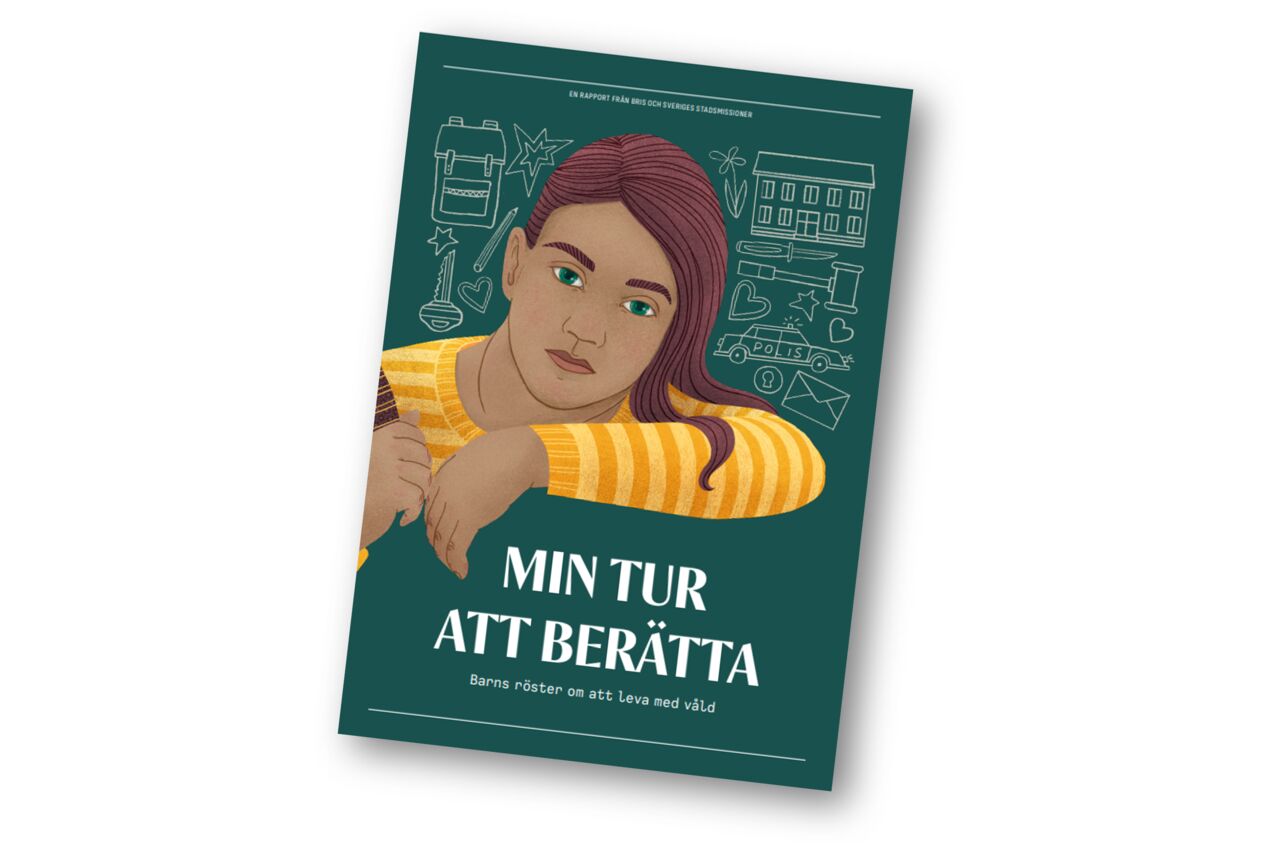 Rapportframsida från Bris med en tonårig tjej på