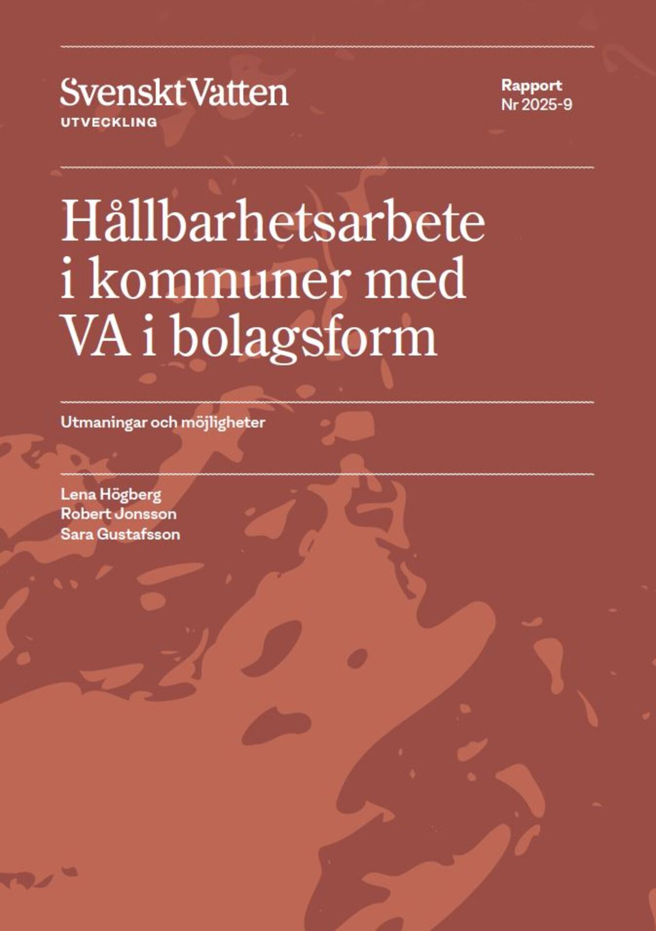 Ett orange omslag till en rapport.