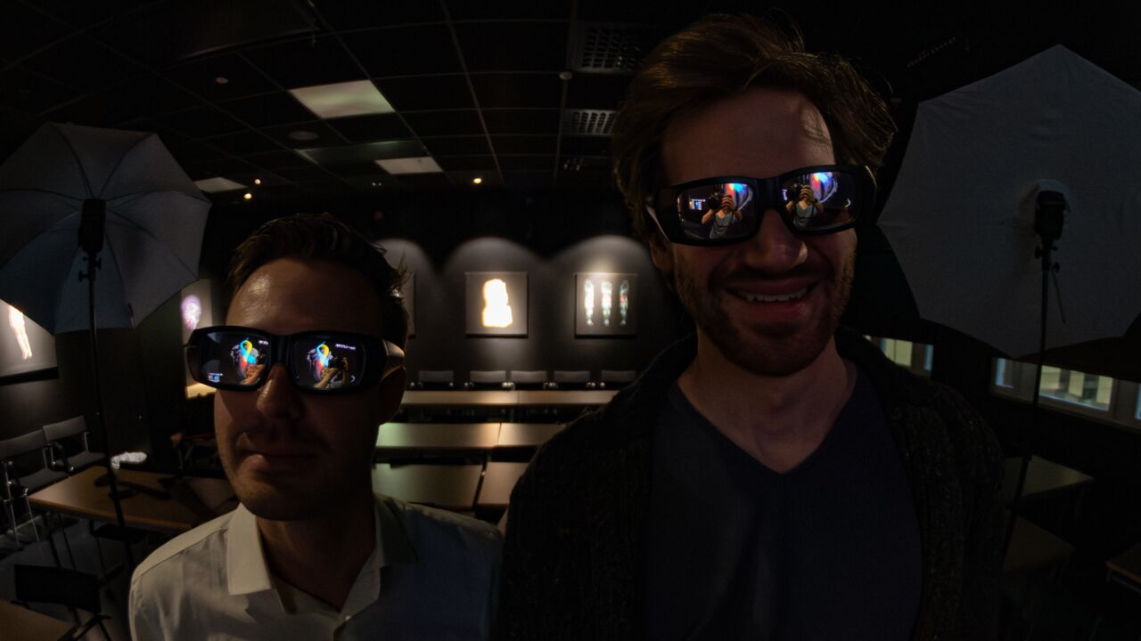 Two PhDstudents in Wranne theater, CMIV