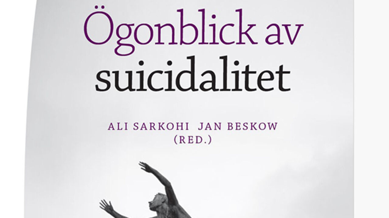 Omslag av boken med titeln Ögonblick av suicidalitet.
