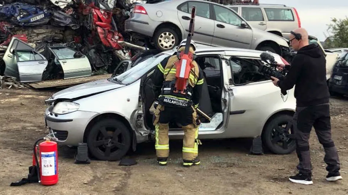 Exoskelett räddningspersonal.