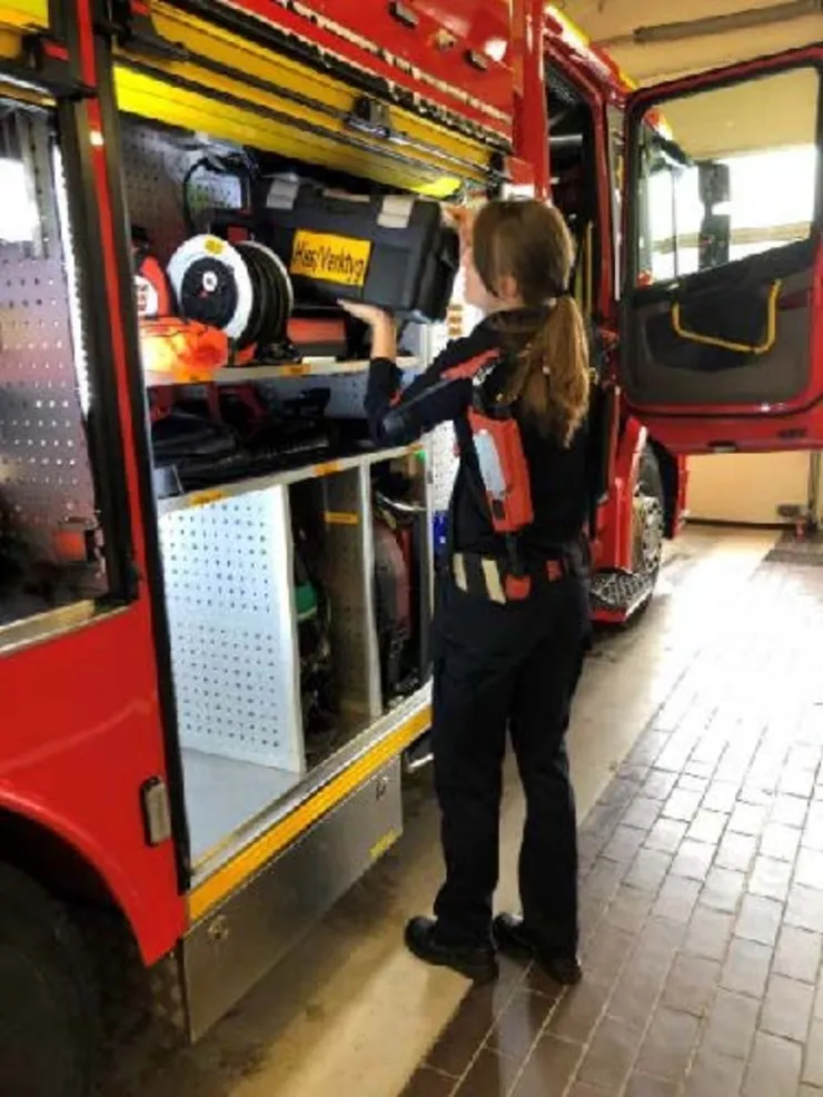 Exoskelett räddningspersonal.