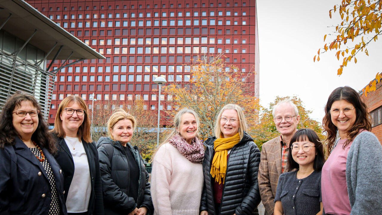 Finska forskare på besök.