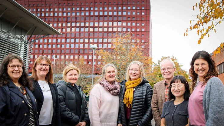 Finska forskare på besök.