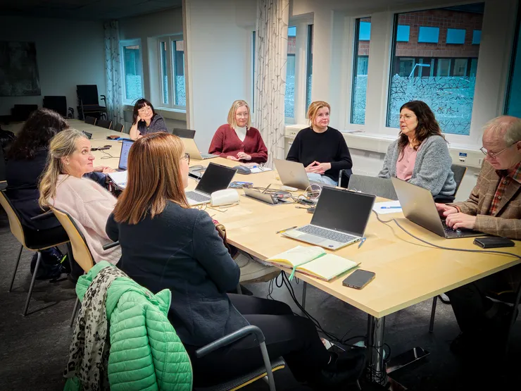 Finska forskare på besök.