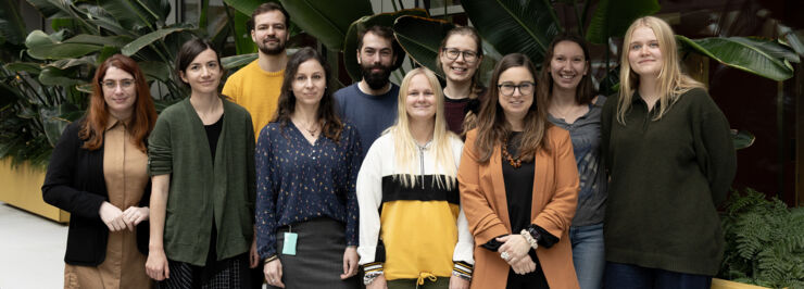 Rebecca Böhmes forskargrupp Tinnerbäckshuset 2025.