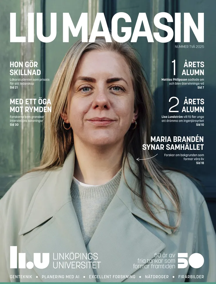 Omslag LiU magasin, nr 2, 2025.