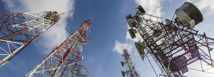 Communication towers.